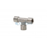 Metal fitting T Female Nickel-Plated Brass 06360001