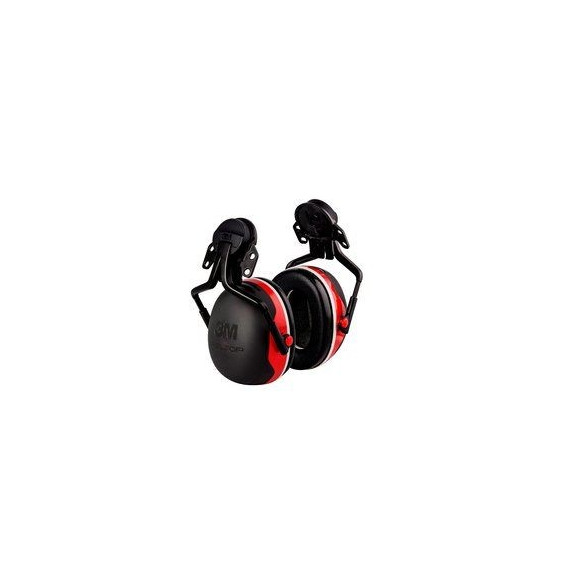 Earmuffs para capacete com âncora p3e 32db (vermelho) 3m pellet x3p3