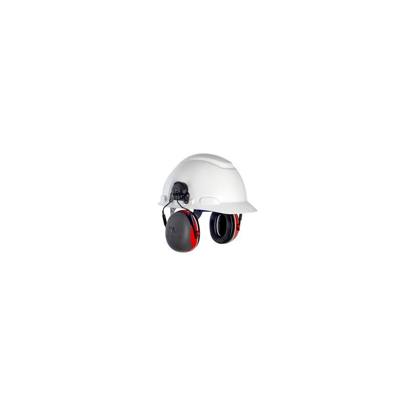 Orejeras para casco con anclaje P3E 32db (rojas) 3M PELTOR X3P3