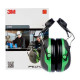 Earmuffs para capacete com âncora p3e 32db (vermelho) 3m pellet x3p3