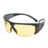 Óculos de segurança com lente âmbar e armação cinza antiembaçante Scotchgard 3M