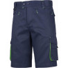 Multi-pocket Bermuda shorts with fluorescent-reflective details WORKTEAM Future WF1617