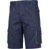 Multipoocket Bermuda shorts with fluorescent-reflective details WORKTEAM Future WF1617