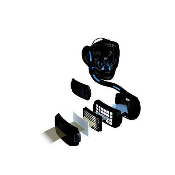 Kit de Melhoria: 3m Speedglas 9100 FX Tela de solda de ar com filtro 9100X 549015