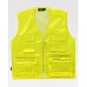 Fluorescent work vest with auxiliary pockets WORKTEAM Combi C3640