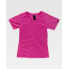 Camiseta mujer de manga ranglan corta de cuello a pico WORKTEAM S7525 Sport