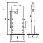 Hydraulische Presse mit Mobilzylinder WPP 15 t