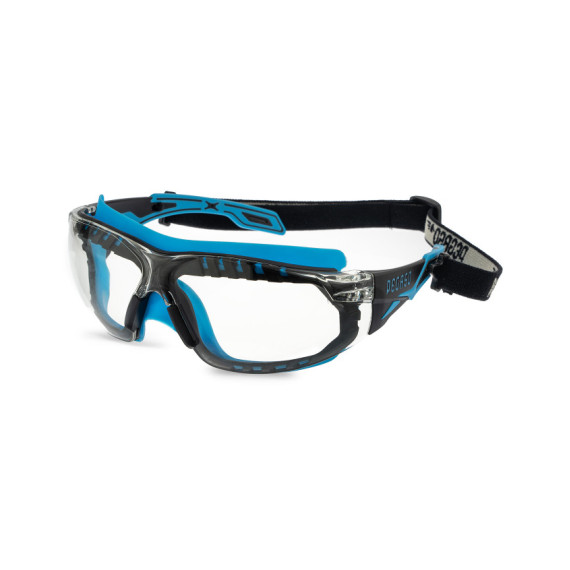 Omnis 205.04 PC Colourless Safety Glasses PRIVILEGE + Interior Kit and Removable Headband PEGASO SAFETY