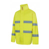 High visibility fluorescent rain hood parka VELILLA 306004