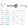 Fraises Avellanar HSS Z3 - Finition Précise des Orifices | METALWORKS