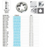 Cojinete Redondo HSS Métrica Fina (MF) - Roscado de Precisión | METALWORKS
