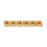 Gioco di 6 piastre per bisellatrice KE 10-2 METALLKRAFT
