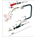 M8 Tubo de contato para Tocha SMB 400 (10 PCs) 1094042