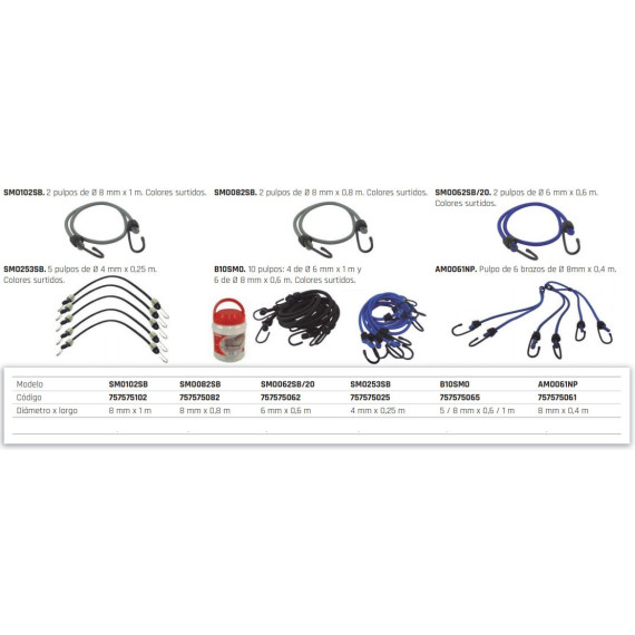 Elastische Haken - SMO102SB-Kraketen