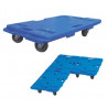 Transportplattform mit Rädern 150 kg rutschfeste Basis | METALWORKS