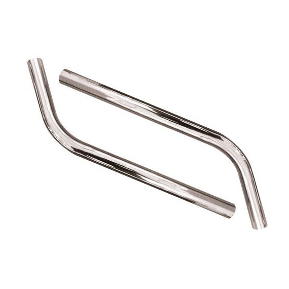 2 tubi di aspirazione cromati Ø 38 mm 7013382