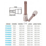Hexagonal vessel keys 1/2 TX. Long glasses 117440107