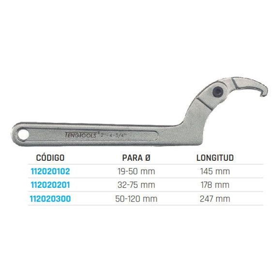 3 Llave de Gancho 112020102