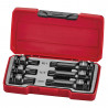 Jeu de 6 Verres d'Impact XZN Triple Carré 1/2" DIN 3121 TENGTOOLS
