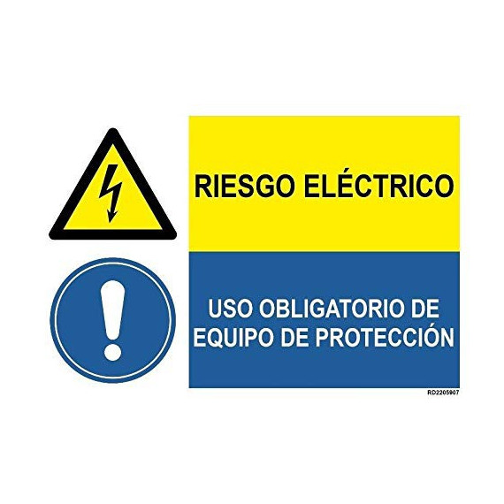 Signal combiné Risque électrique et utilisation de la protection des équipements
