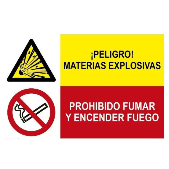 Assinar combinado perigo sujeitos explosivos e fumar proibido