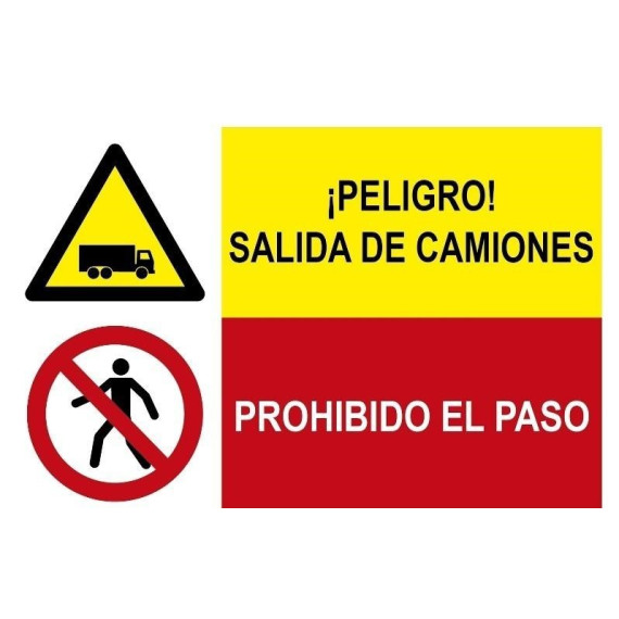 Montrage de camion de danger de signal combiné