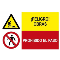 Kombinierte Zeichengefahr arbeitet und verboten el Paso