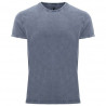 Short-sleeved T-shirt with jeans effect and 1x1 collar HUSKY ROLY