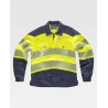 Jacket in elastic fabric with segmented reflective tapes WORKTEAM C2710