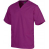 Unisex short sleeve healthcare jacket with crossover V-neck WORKTEAM B9200