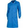 Women's fitted robe with lapel collar and matching buttons WORKTEAM B6100