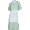 Fitted short-sleeved gown with apron WORKTEAM Services B6300