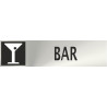 Informative Bar Stainless Steel Adhesive 0.8mm 50 x 200 mm