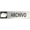 Informativa Archivo Acero Inoxidable Adhesivo de 0'8mm 50 x 200 mm