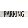 Señal Informativa de Parking  en acero inoxidable adhesivo de 0'8mm 50 x 200 mm SEKURECO