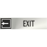 Informative Exit Stainless Steel Adhesive 0.8mm 50 x 200 mm