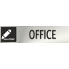 Office sinal informativo aço inoxidável adesivo 0'8mm 50 x 200 mm SEKURECO