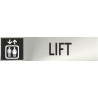Informativa Lift Acero Inoxidable Adhesivo de 0'8mm 50 x 200 mm