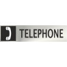 Informativa Telephone Acero Inoxidable Adhesivo de 0'8mm 50 x 200 mm