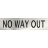 Informative No Way Out Stainless Steel Adhesive 0.8mm 50 x 200 mm