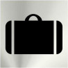 Informative Suitcases Stainless Steel Adhesive 0.8mm 120 x 120 mm