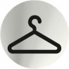 Informação Ronda Guarda-roupa Aço Inox. Adesivo de 0,8 mm Ø 70 mm