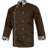 Chaquetilla de cocina unisex combinada con botones de seguridad WORKTEAM B9209