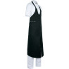 Delantal de cuello ovalado con peto y abertura central WORKTEAM M402