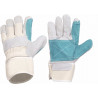 Guantes de protección con palma en serraje WORKTEAM G2201 (12 pares)
