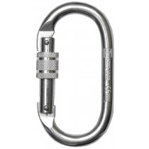 Carabiner in acciaio Ø18mm Thread 110x60mm 25 kN - EN362 (ref. AZ011)