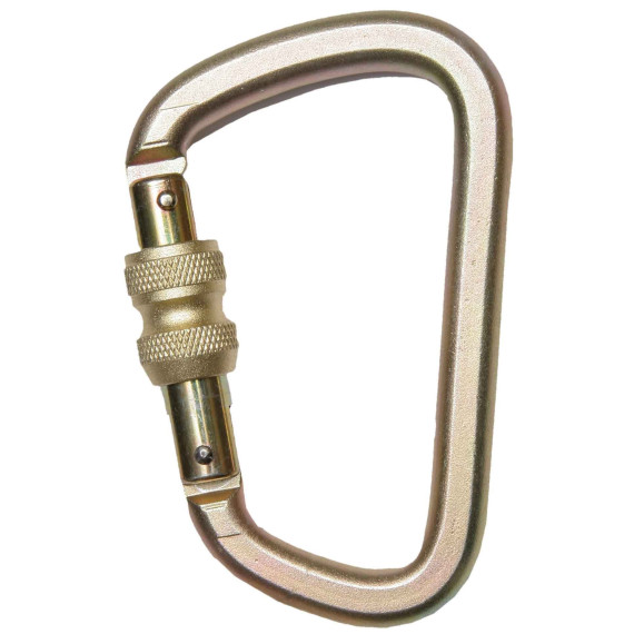 Stahlkarabiner Ø25mm Thread 113x71mm 20 kN - EN 362 (Ref. AZ017)