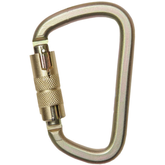 Carabiner de aço automático Ø25mm 113x71mm 20 KN - EN362 (Ref. AZ017T)
