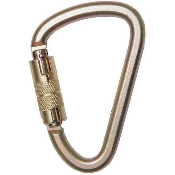 Mosquetón acero automático Ø27mm 126x75mm 20 kN - EN362 (ref. AZ018T)