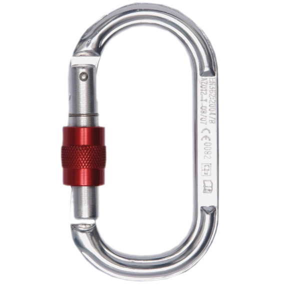 Carabiner alluminio Ø18mm Filo 110x64mm 20 KN - EN 362 (ref. AZ012)